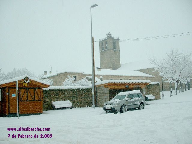 Abadia de Burgohondo nevada